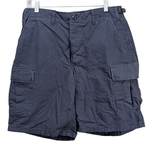 Tru-Spec Mens Cargo Shorts Ripstop Button Fly Tactical Utility Navy Blue Size M? - Picture 1 of 11